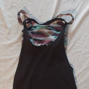 lululemon athletica Black and Multicolor Women's Top